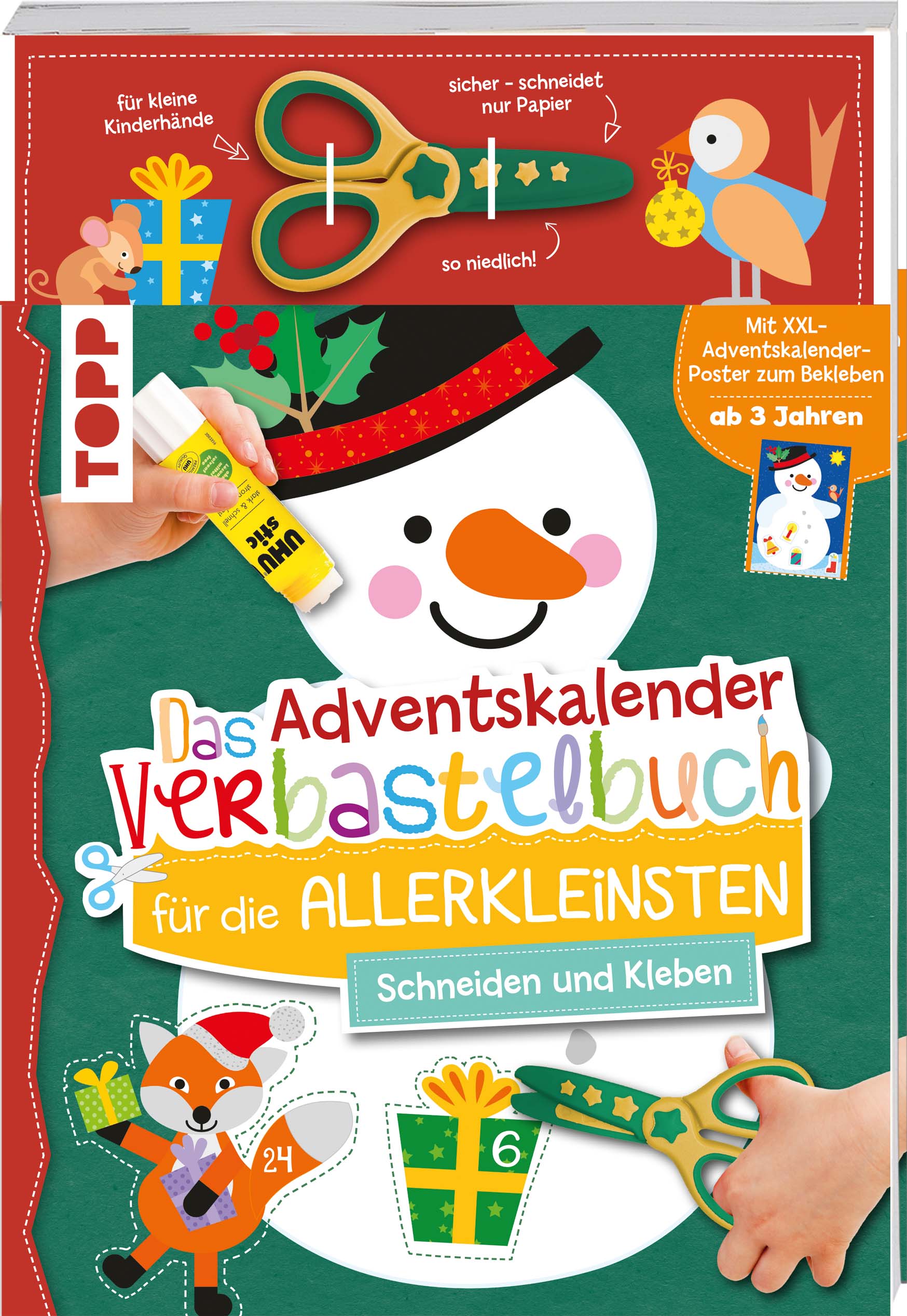 Das Adventskalender-Verbastelbuch für die Allerkleinsten - Schneemann