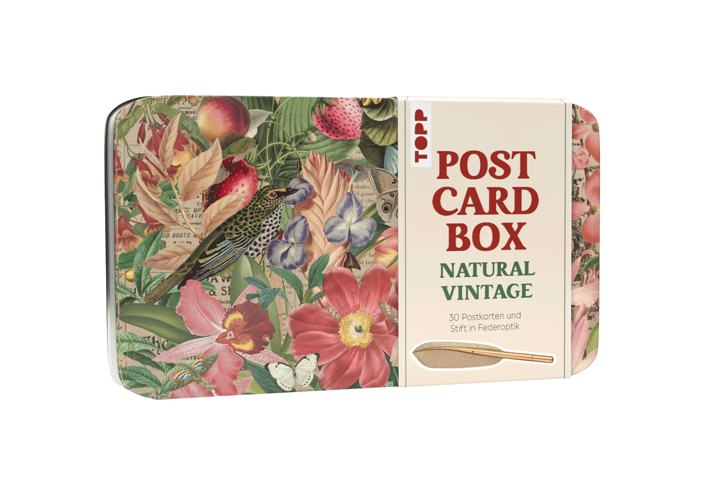 Postcard Box - Natural Vintage