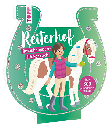 Anziehpuppen-Stickerbuch: Reiterhof