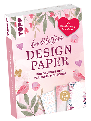 Design Paper Love Letters A6