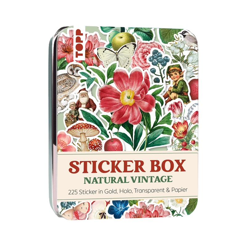 Sticker Box - Natural Vintage