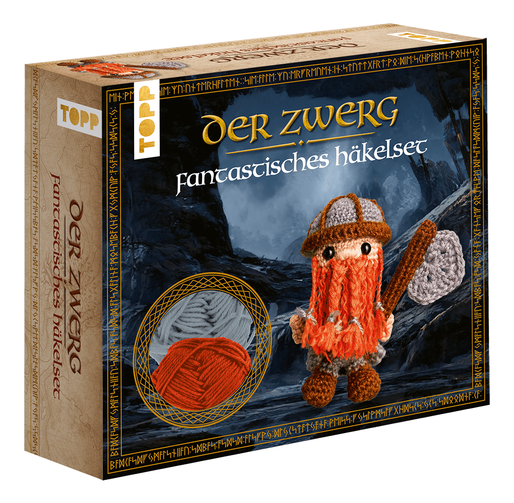 Fantastisches Häkelset Zwerg