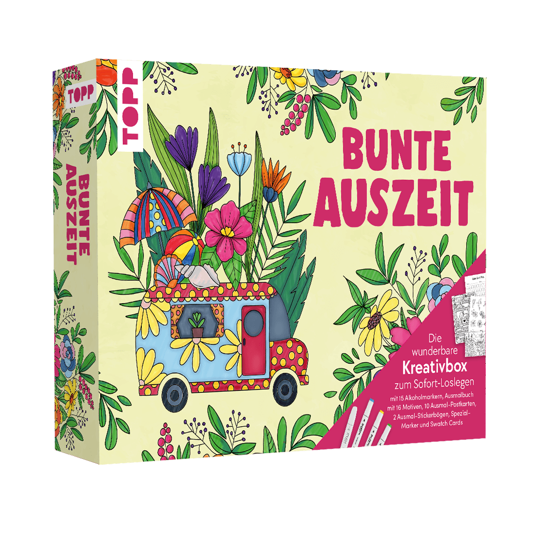 Die wunderbare Kreativbox Alkoholmarker - Bunte Auszeit