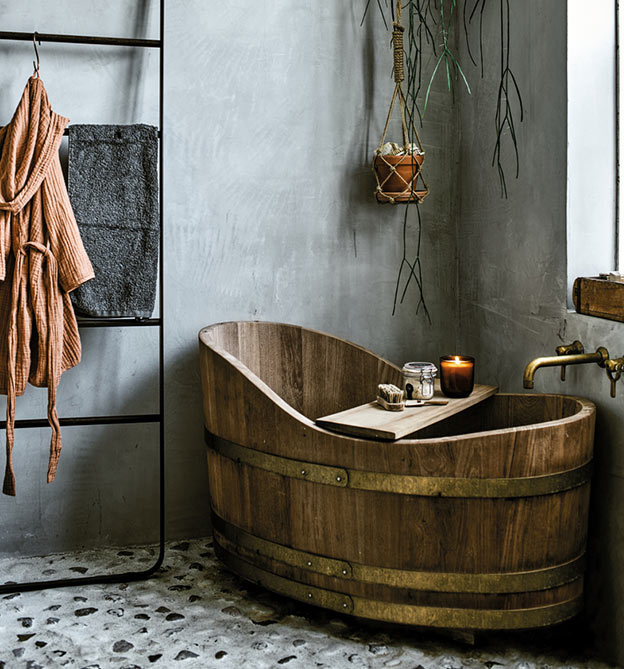 Bad im skandinavischen Einrichtungsstil