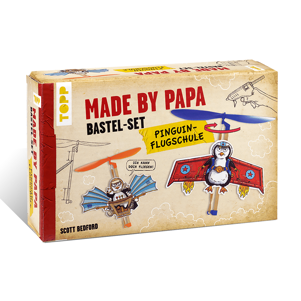 Made by Papa Bastel-Set Pinguin-Flugschule