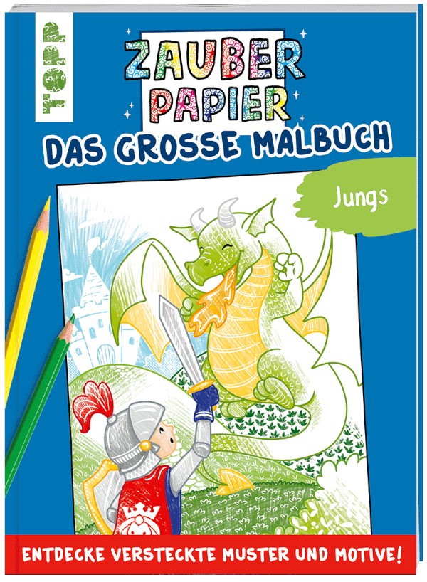 Zauberpapier für Jungs Malbuch