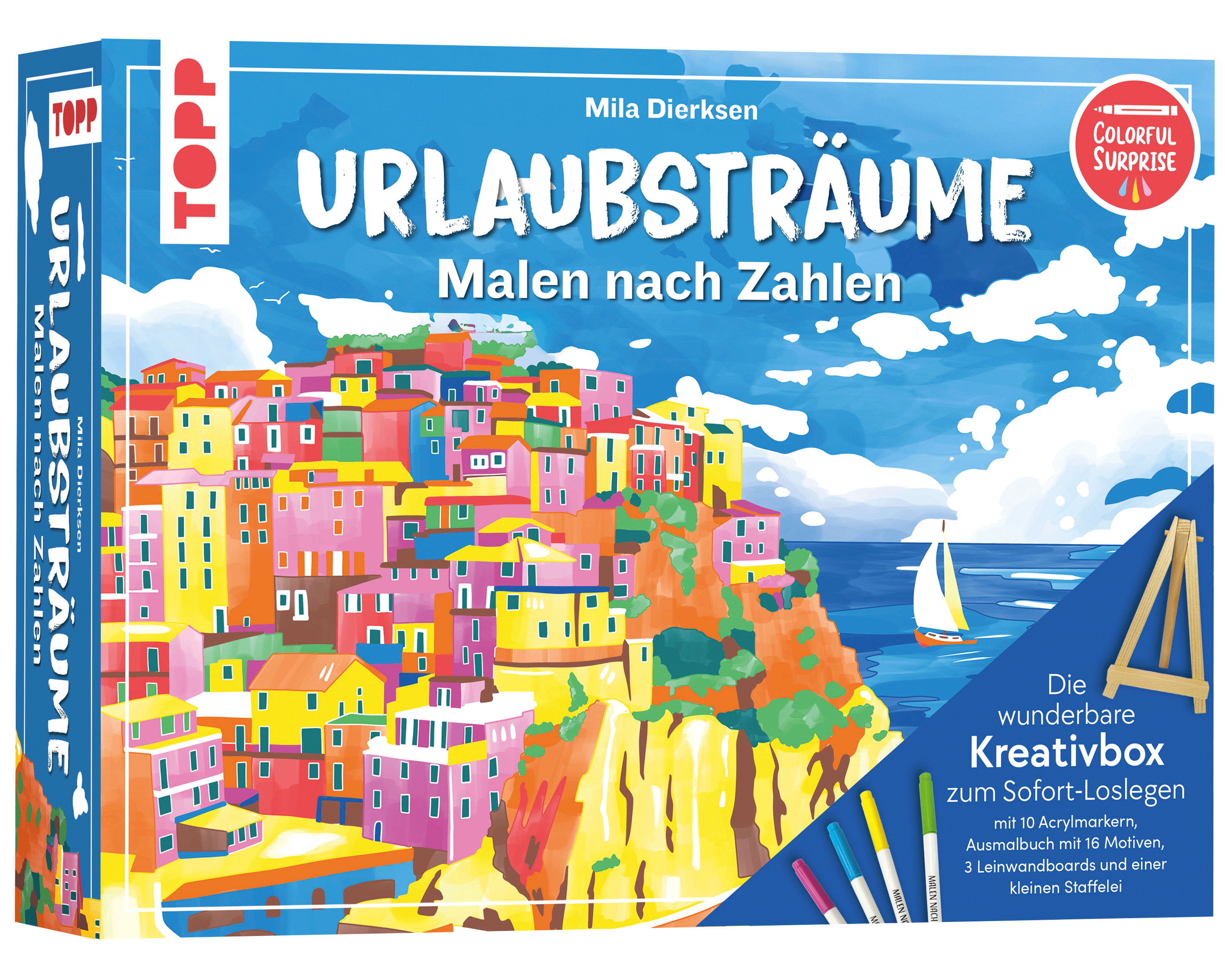 Die wunderbare Kreativbox Malen nach Zahlen - Urlaubsträume