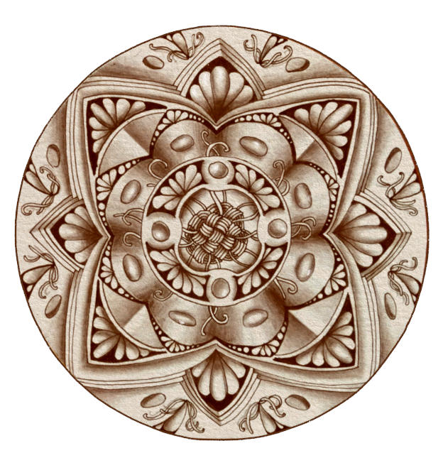 Renaissance Zendala als Zentangle® zeichnen lernen