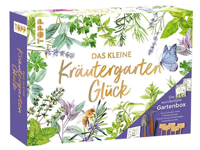 Das kleine Kräutergarten-Glück - Die wunderbare Gartenbox. Mit Kräuterkunde und Werkzeugen
