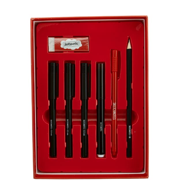 Sketchnotes lernen mit Nadine Roßa - welche Stifte und Fineliner passen am besten?