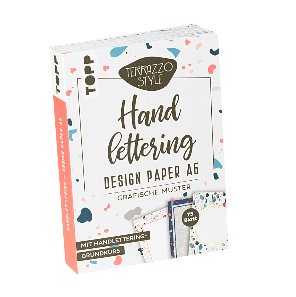 Handlettering Design Paper Block Terrazzo A6
