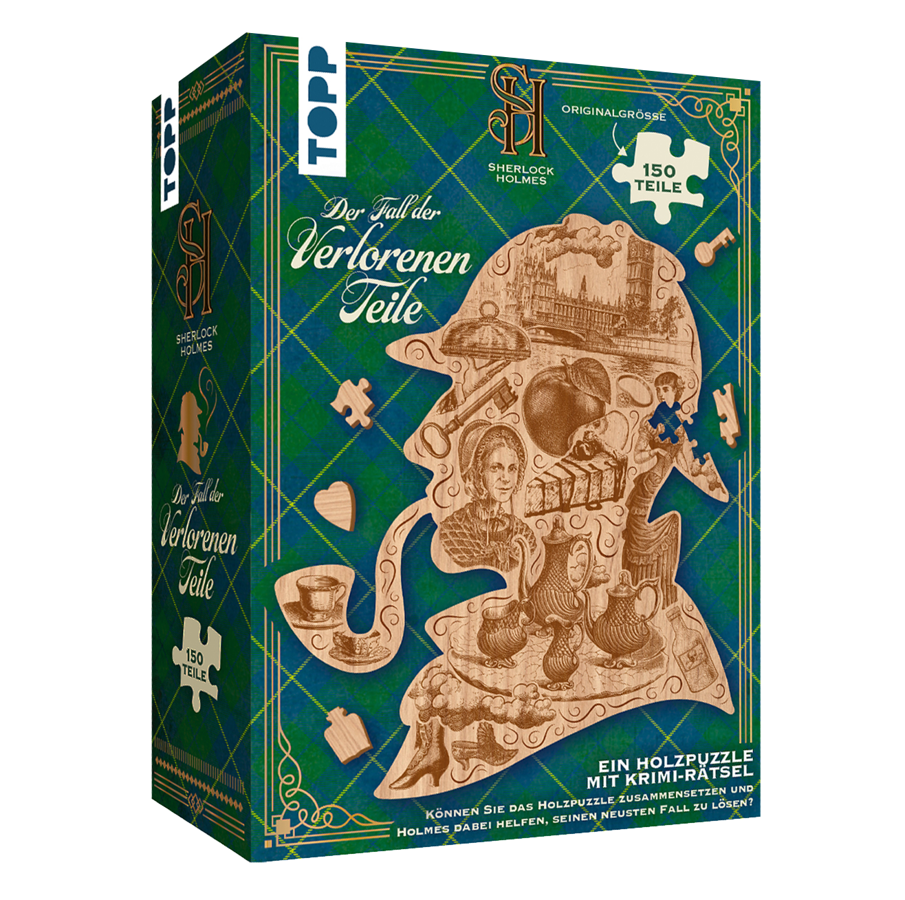 Sherlock Holmes – Der Fall der verlorenen Teile. Ein Holzpuzzle mit Kriminalfall