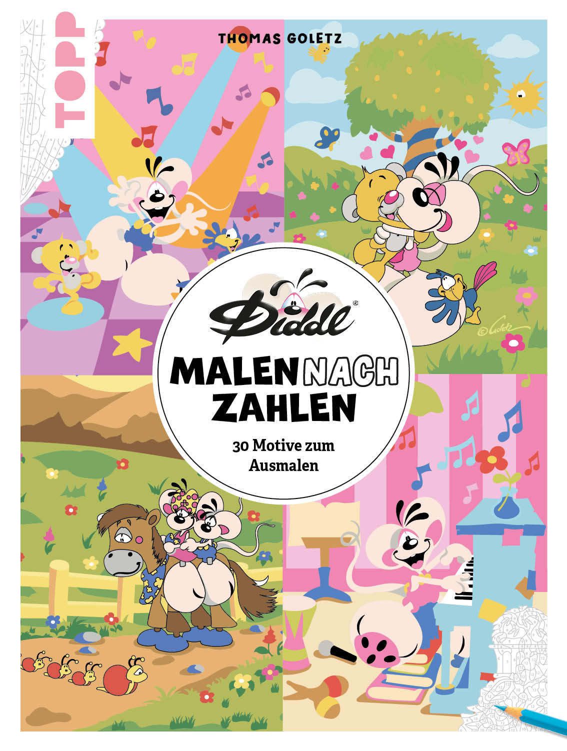 Die bunte Welt von DIDDL und seinen Freunden - Malen nach Zahlen