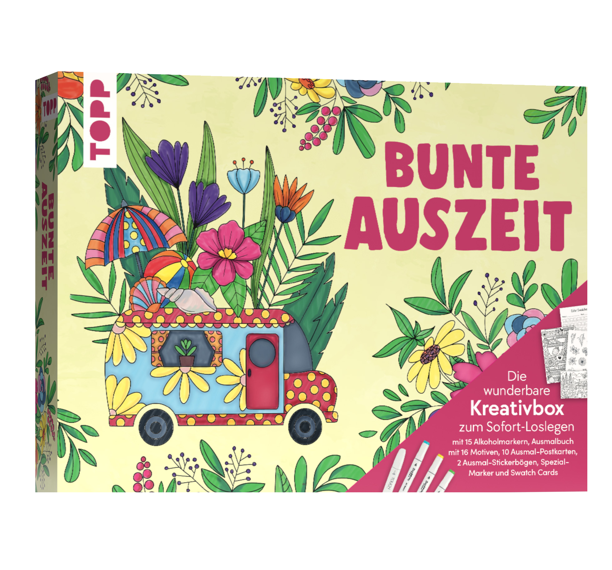 Die wunderbare Kreativbox Alkoholmarker - Bunte Auszeit