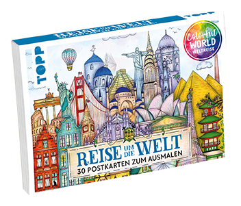 Colorful World Weltreise - Der Postkartenblock