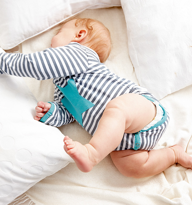 Nähen mit Jersey Babybody gestreift