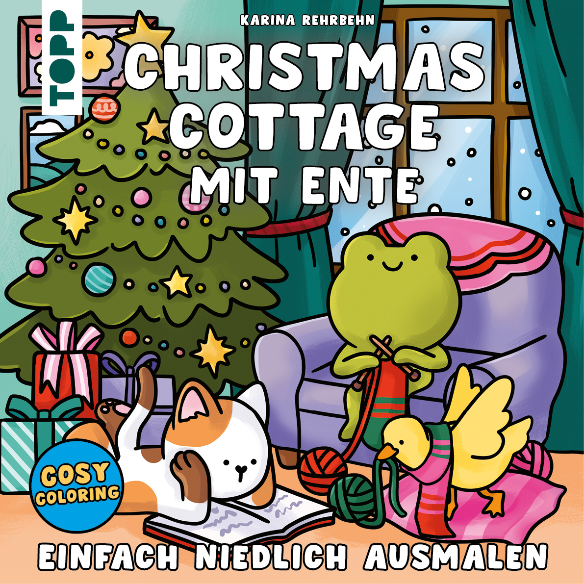 Cosy Coloring - Christmas Cottage mit Ente