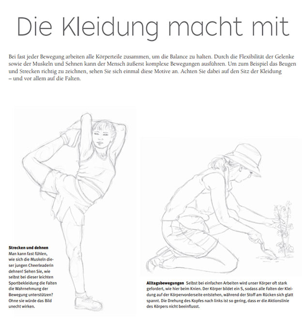 Kleidung eines Menschen einfach zeichnen