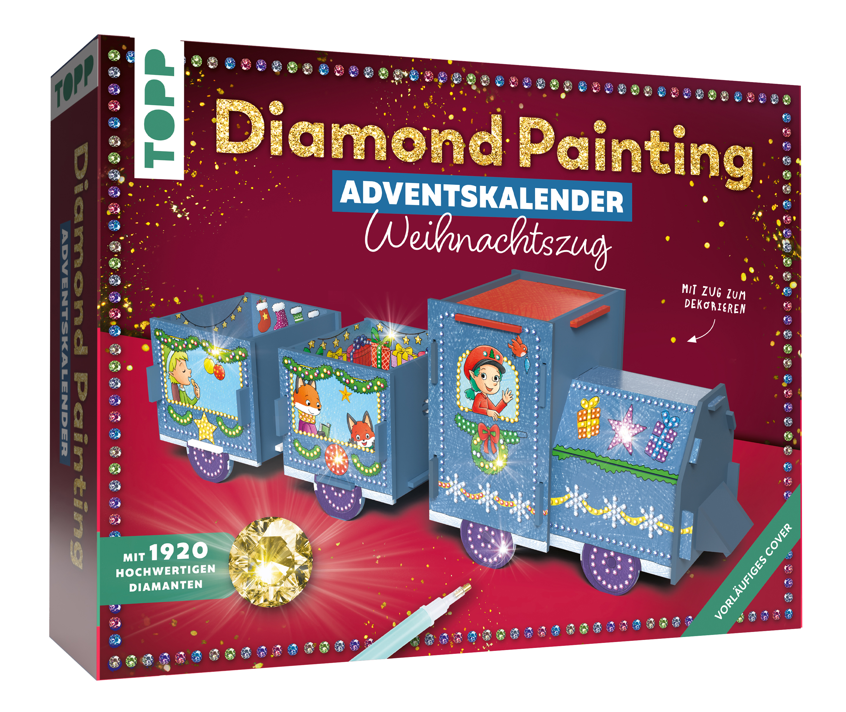 Diamond Painting Adventskalender Weihnachtszug