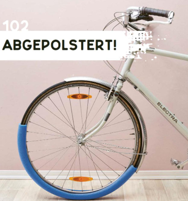 Fahrrad Hack für Fahrrad in der Wohnung: Rad abpolstern