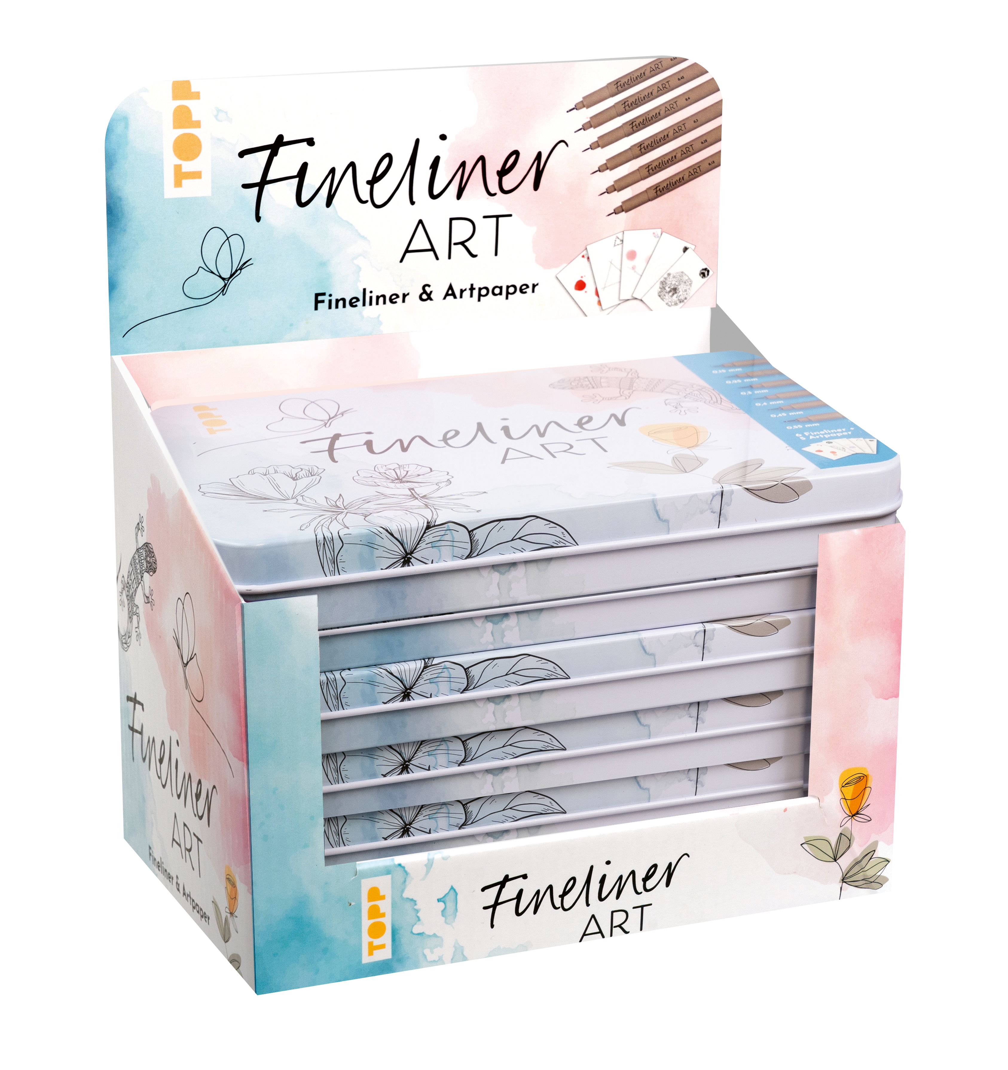 Fineliner Art Designdose Display, 8 Ex.