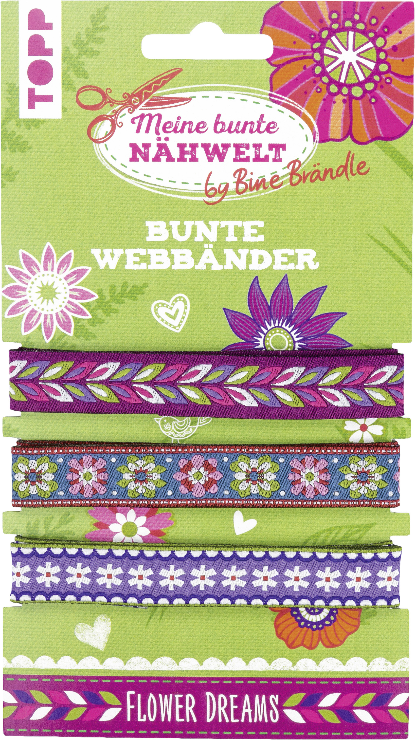Bine Brändle Bunte Webbänder Flower Dreams