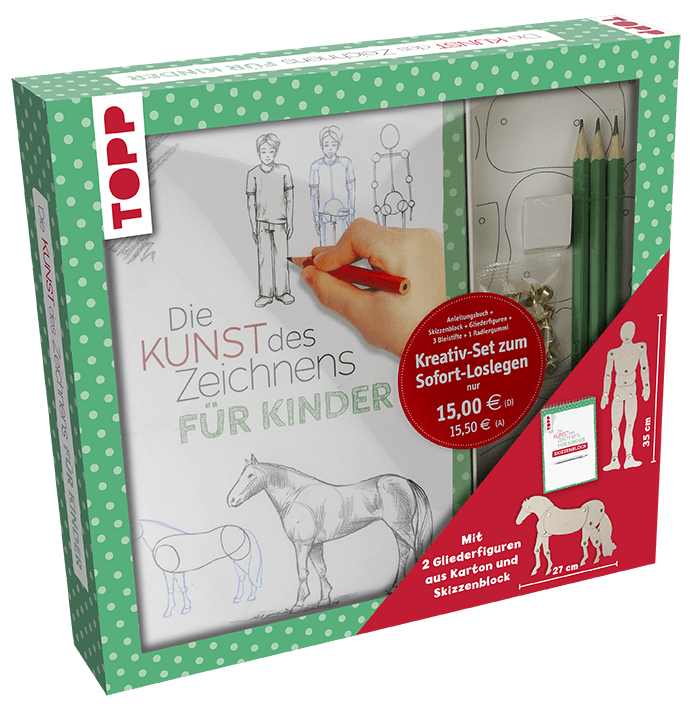 Kreativ-Set Kunst des Zeichnens für Kinder