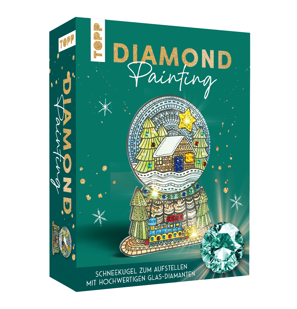 Diamond Painting Set Schneekugel