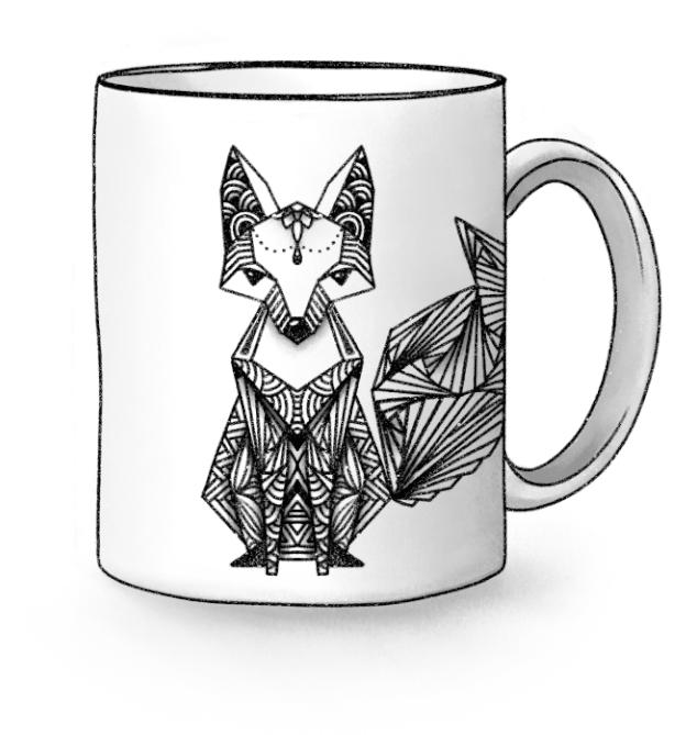 Zentangle® Fuchs zeichnen lernen