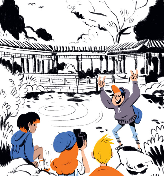 Illustration aus dem Rätselkrimi