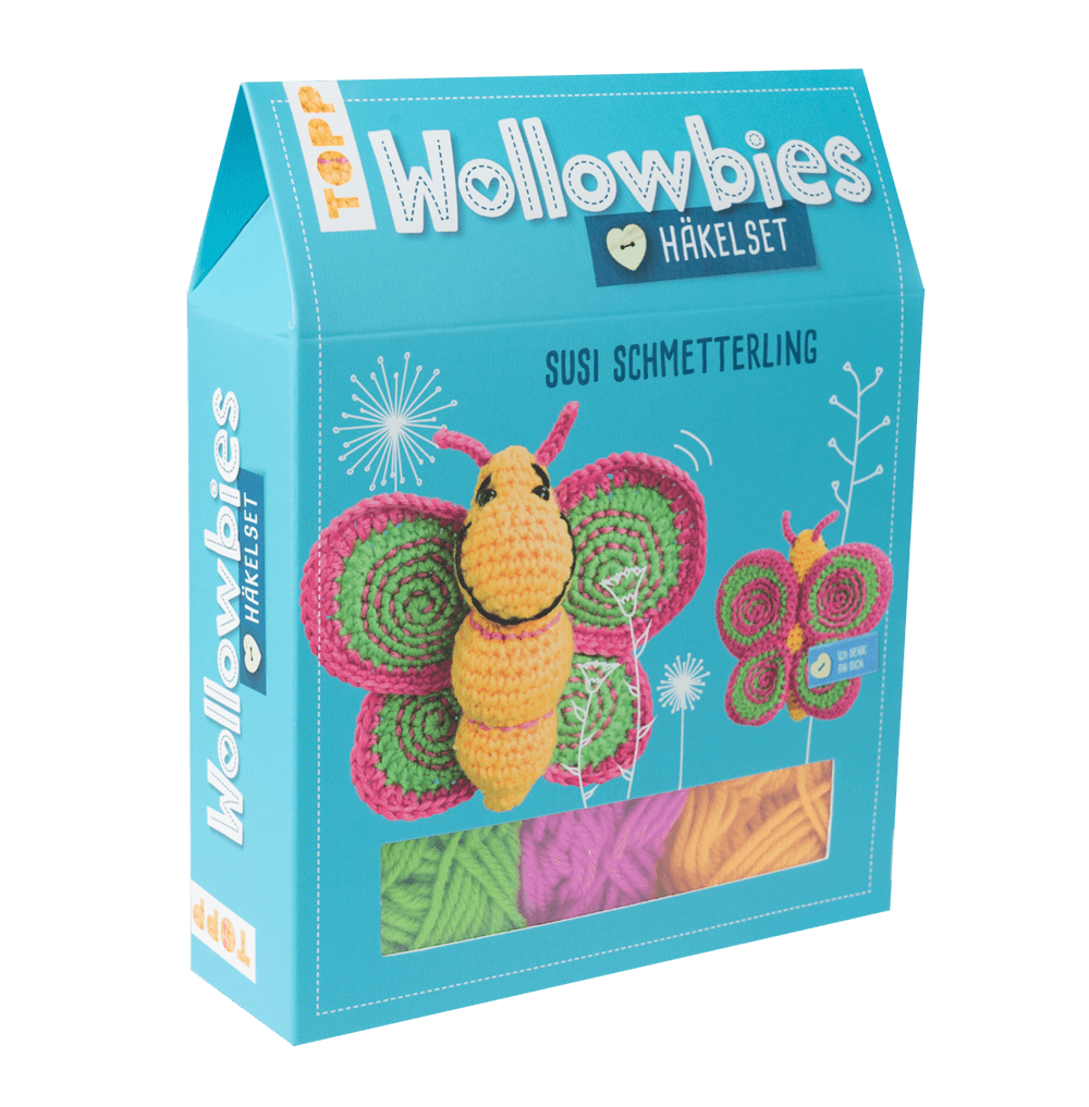 Wollowbies Häkelset Schmetterling
