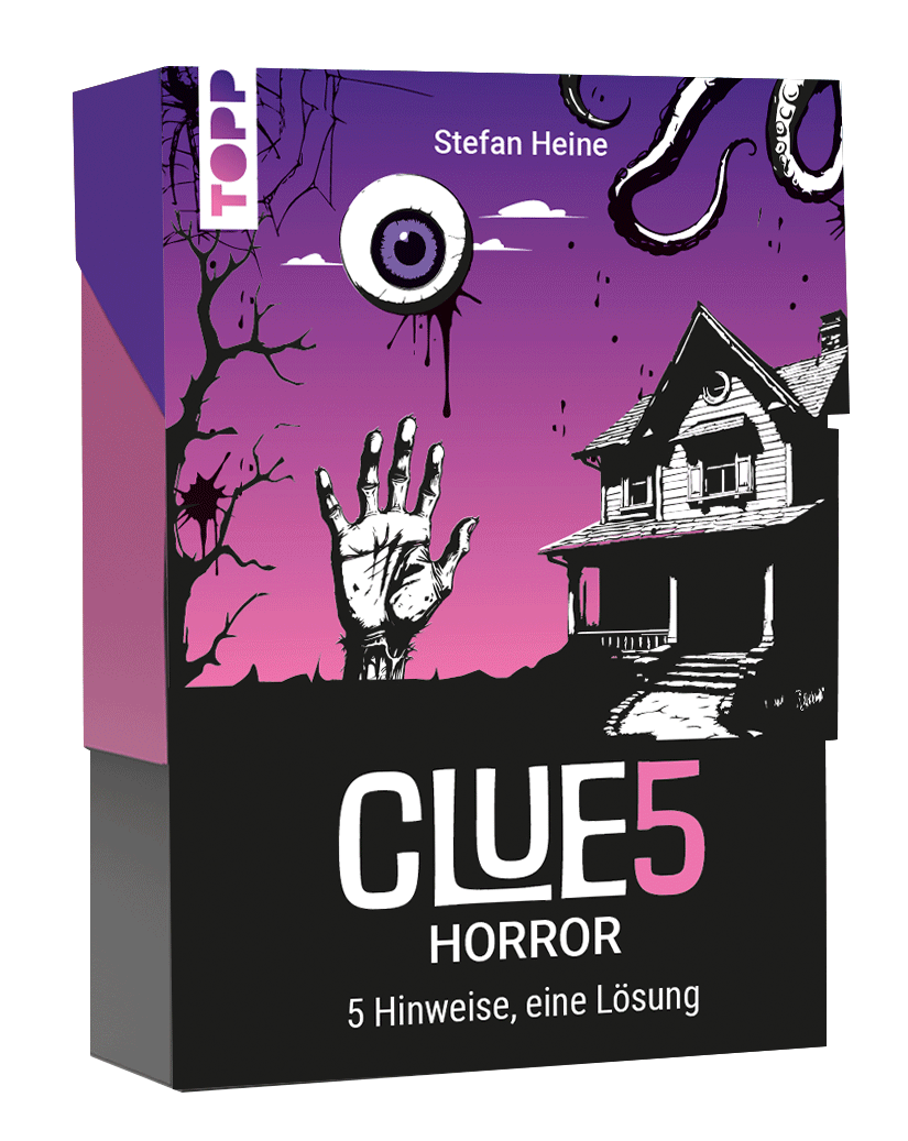 CLUE5 #Horror. 5 Hinweise, nur eine Lösung. Das Trend-Quiz für deine Tasche