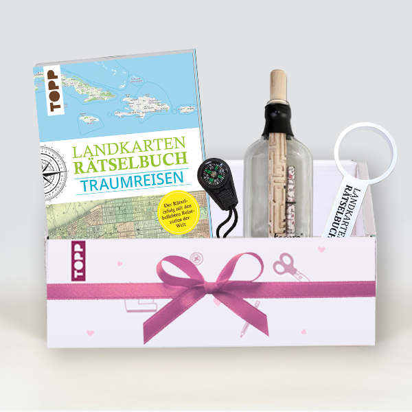 Geschenkset Landkartenrätsel