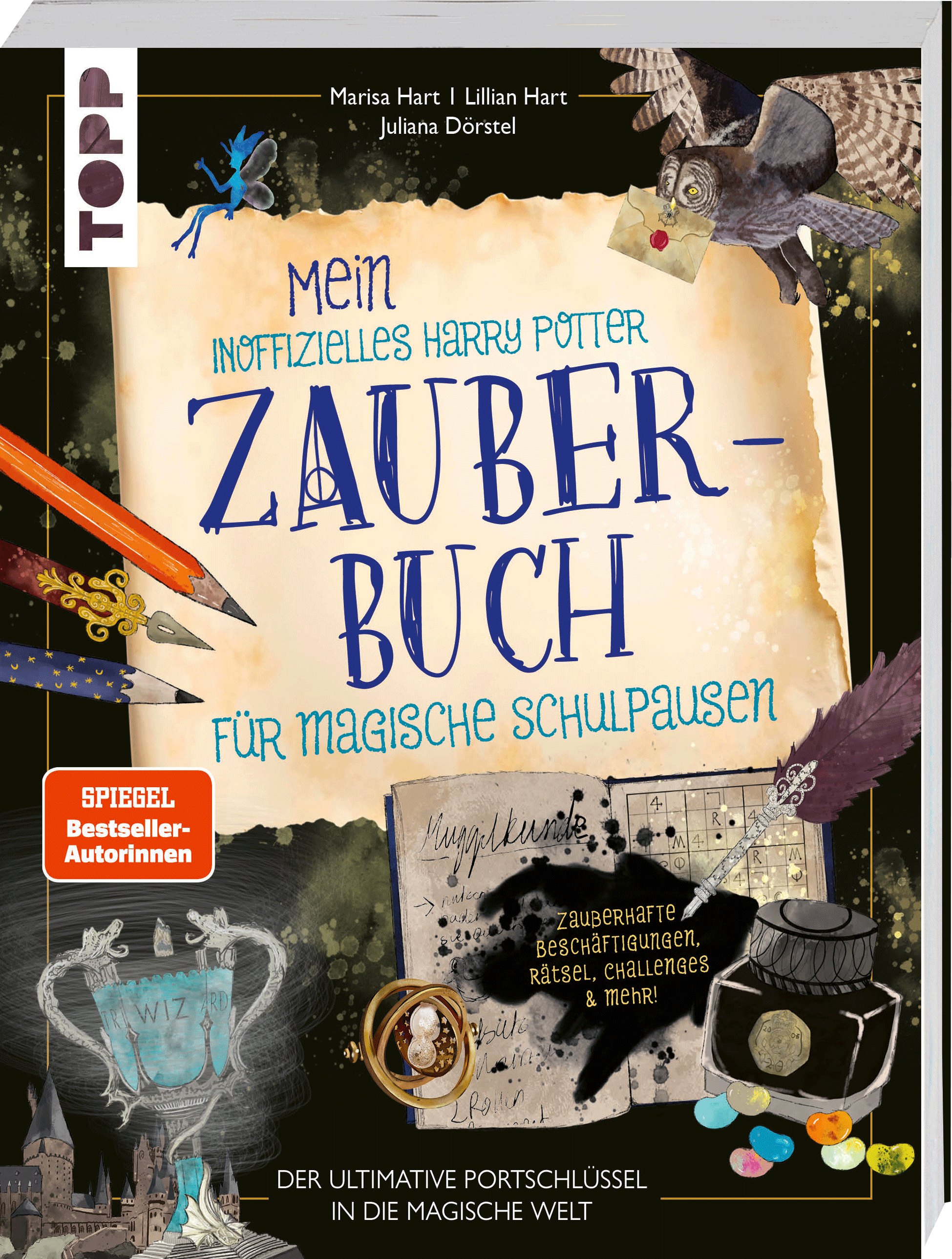 Mein inoffizielles Harry-Potter-Zauberbuch für magische Schulpausen. Zauberhafte Beschäftigungen, Rätsel, Challenges und mehr