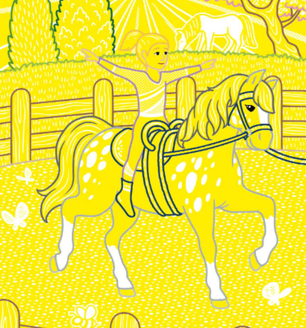 Zauberpapier Motiv Pferd 2