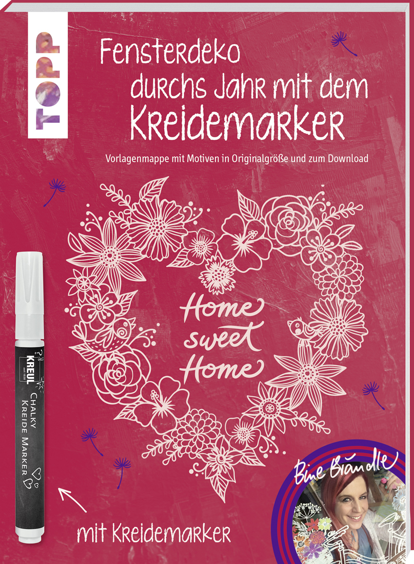 Vorlagenmappe Fensterdeko durchs Jahr mit dem Kreidemarker