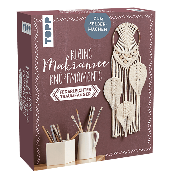 Kleine Knüpfmomente: Makramee-Knüpf-Set - Federleichter Traumfänger