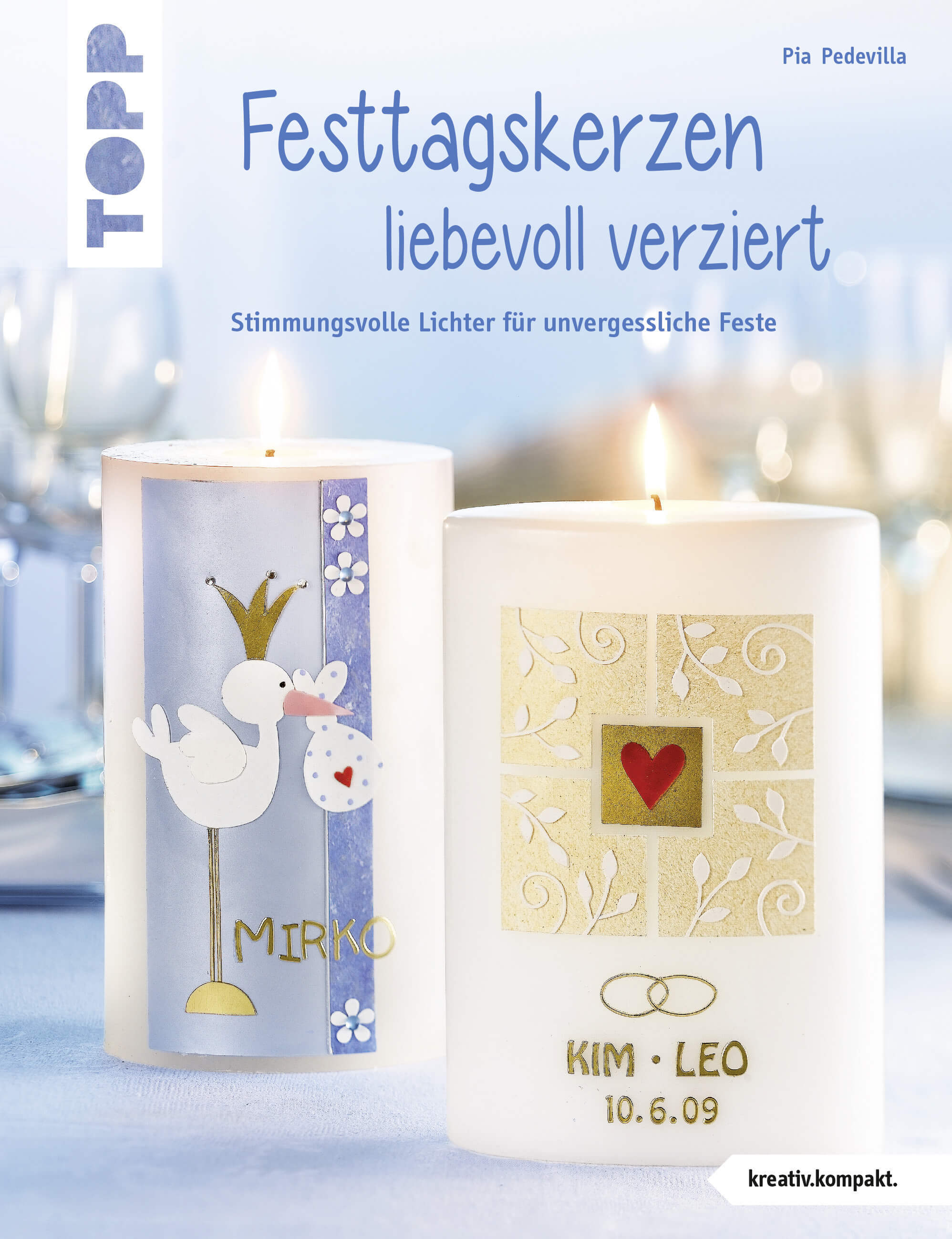 Festtagskerzen liebevoll verziert