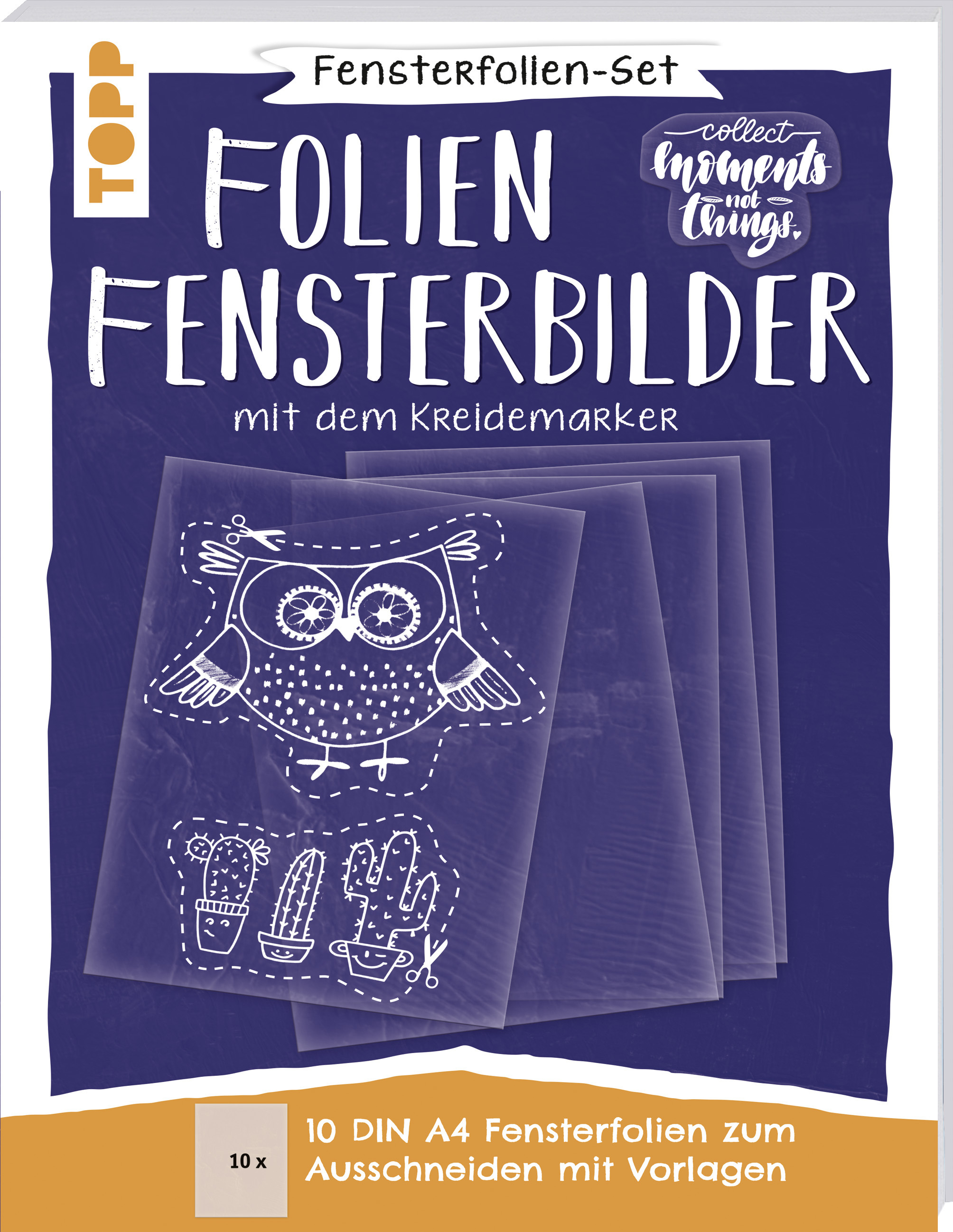 Fensterfolien-Set - Folien-Fensterbilder mit dem Kreidemarker - DIN A4