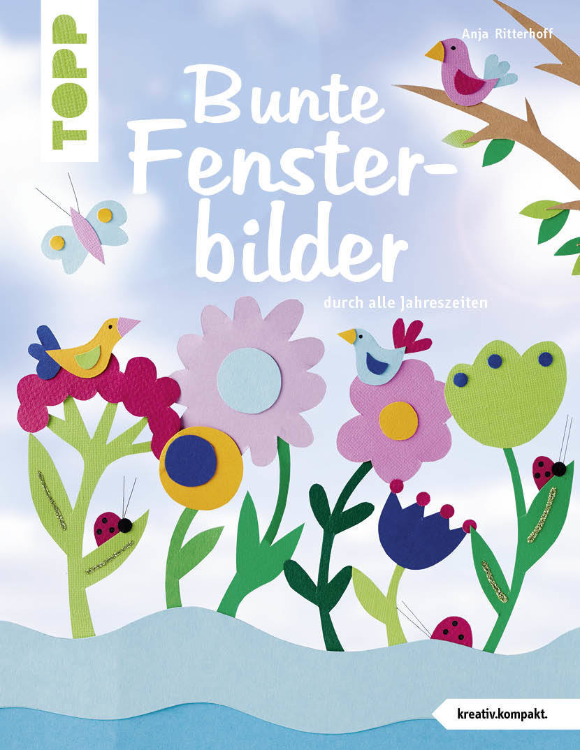 Bunte Fensterbilder durch alle Jahreszeiten
