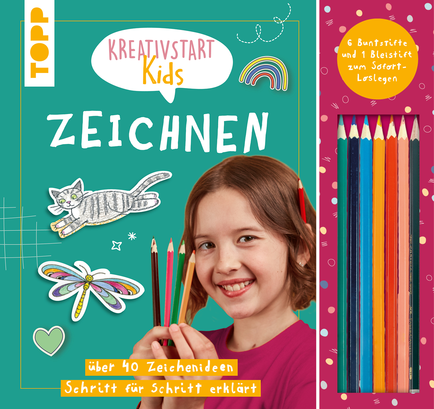 Kreativstart Kids Zeichnen. Anleitungsbuch und Material