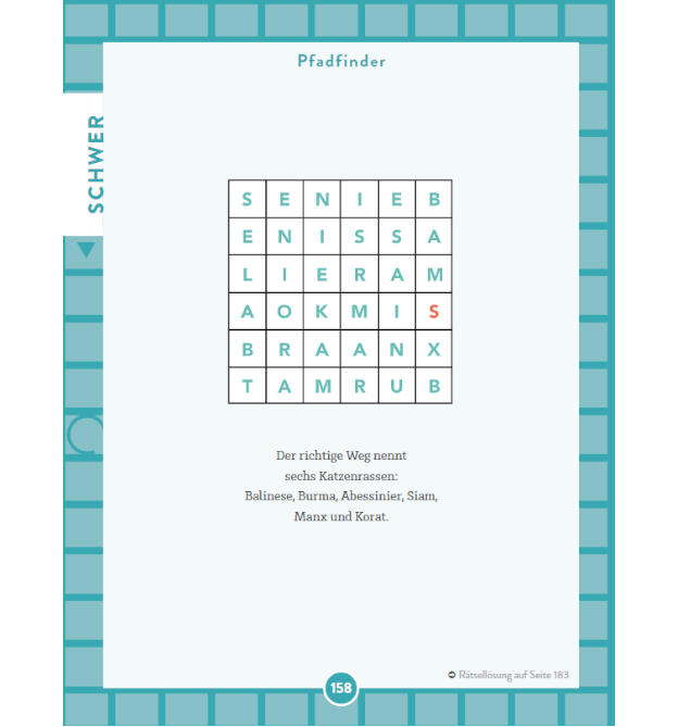 Pfad Rätsel aus Kreuzworträtsel Buch