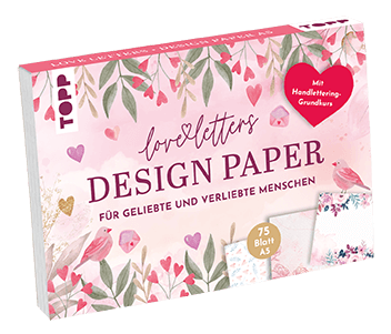 Design Paper Love Letters A5