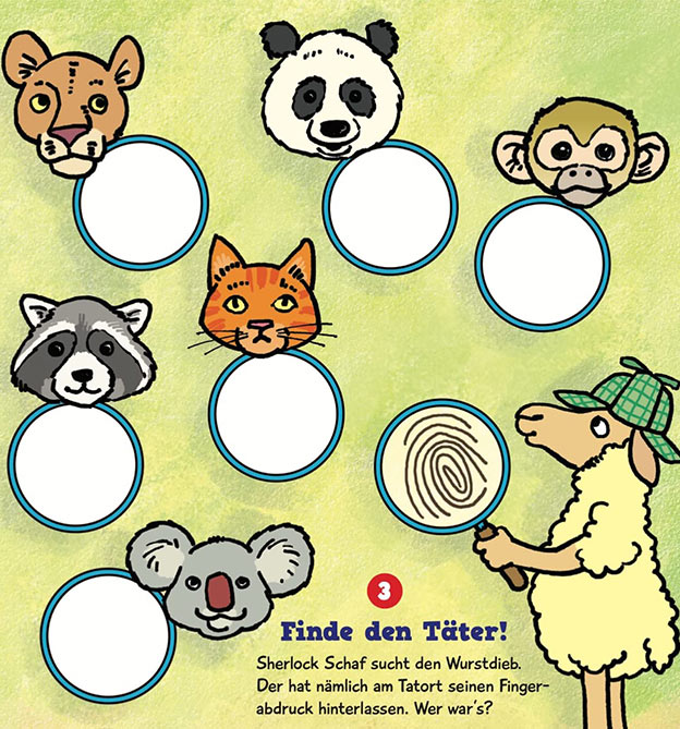 Zauberpapier Raetsel - Finde den Taeter