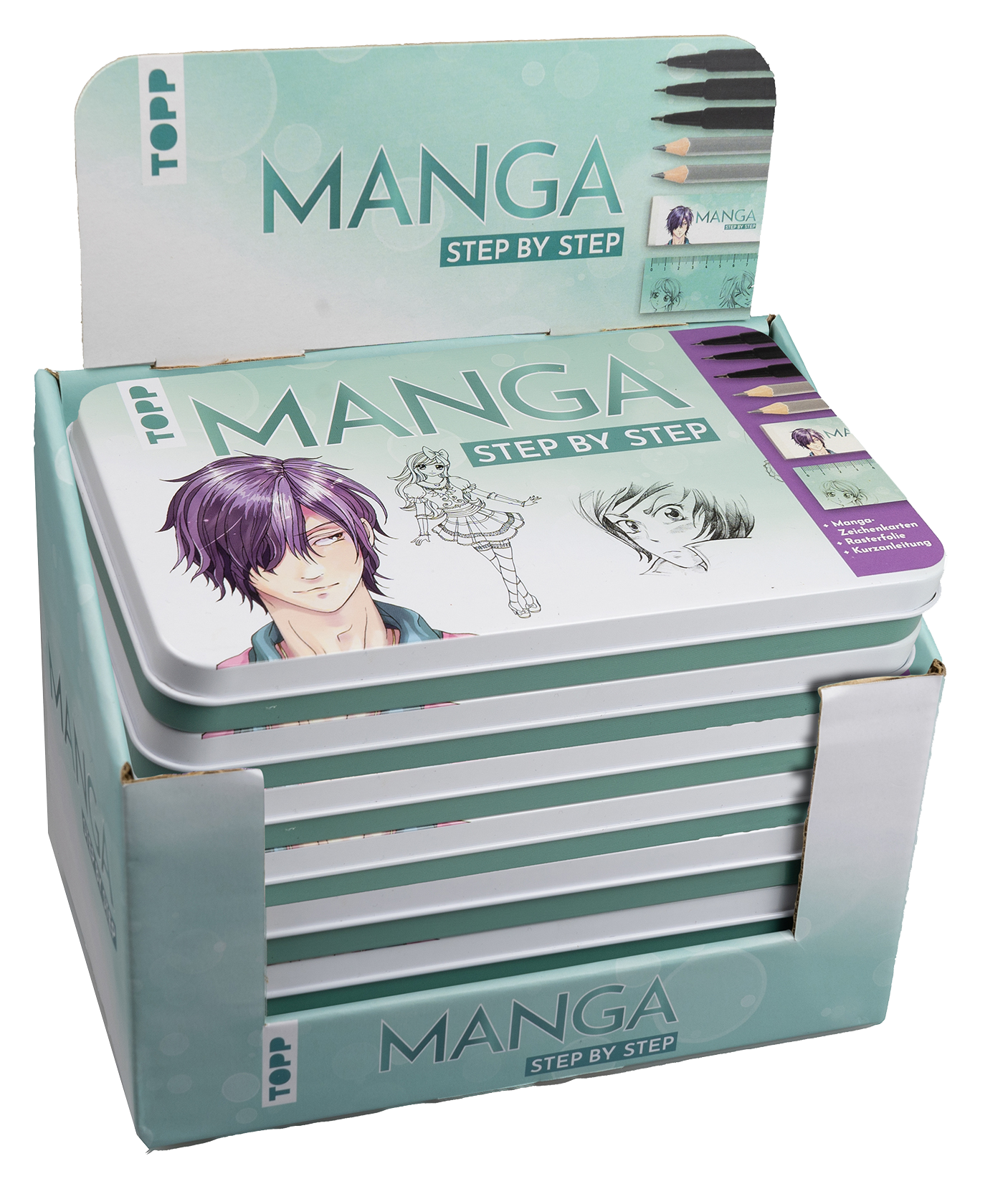 Manga Step by Step Designdose Display, 8 Ex.
