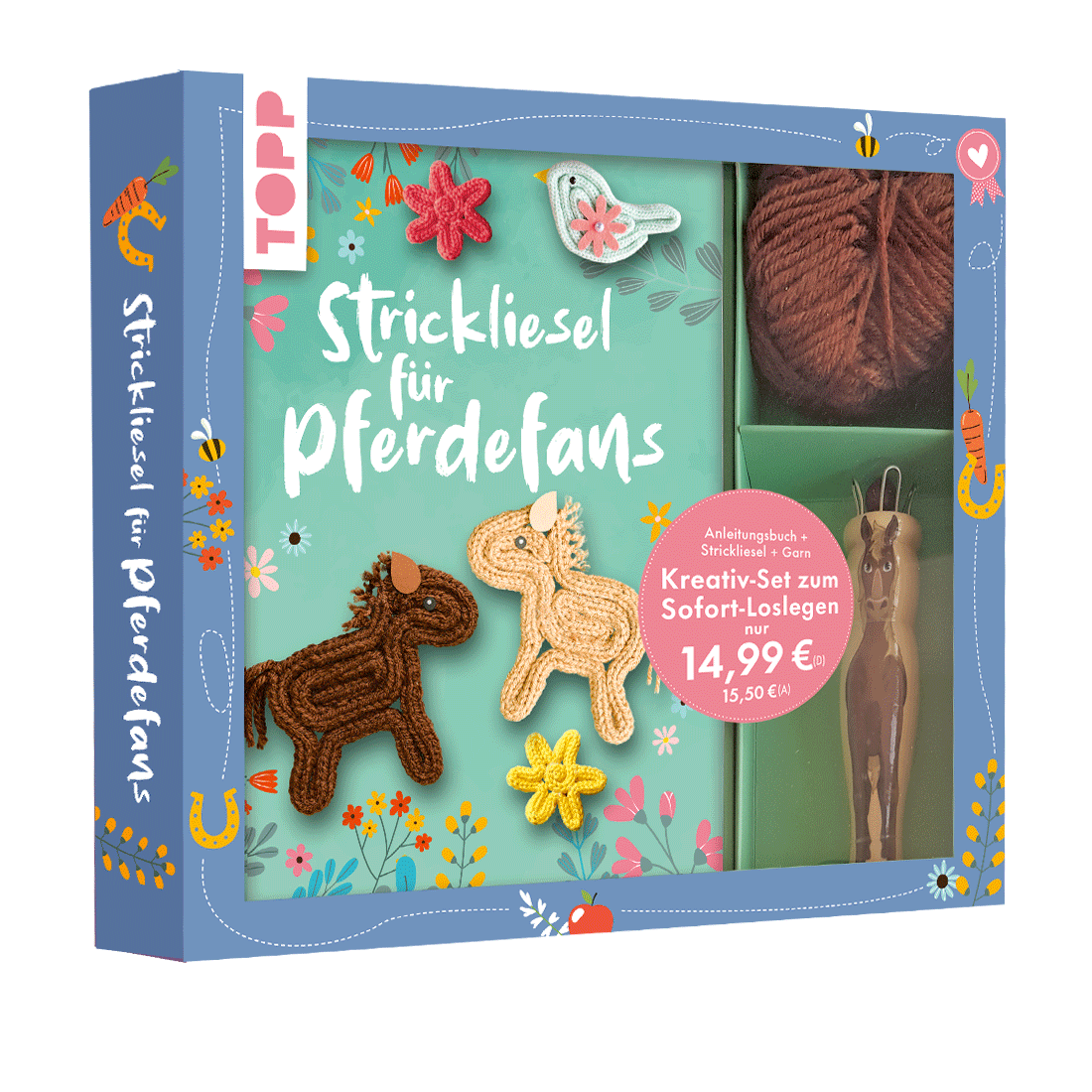 Kreativ-Set Strickliesel für Pferdefans