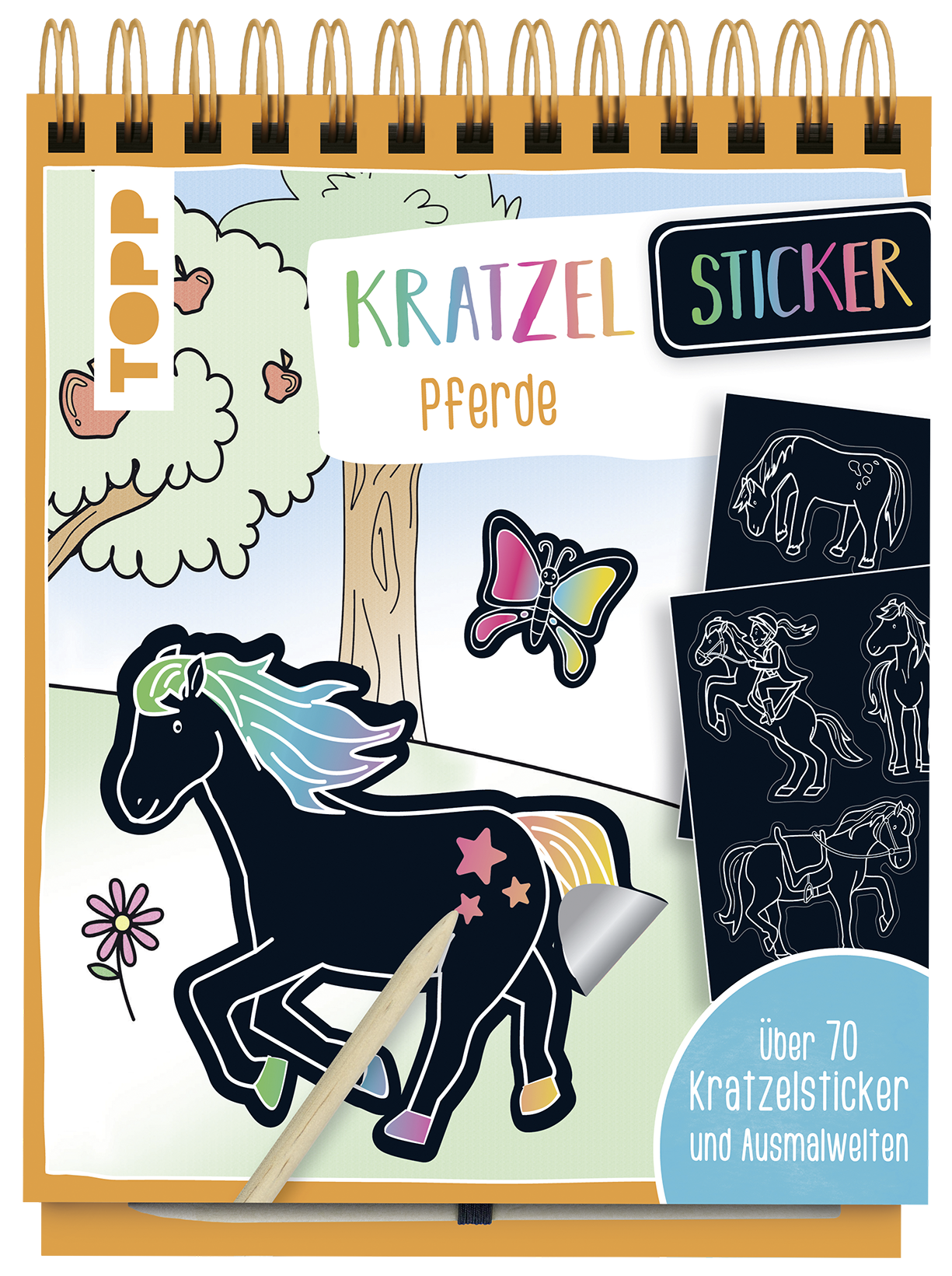 Kratzel-Stickerbuch Pferde