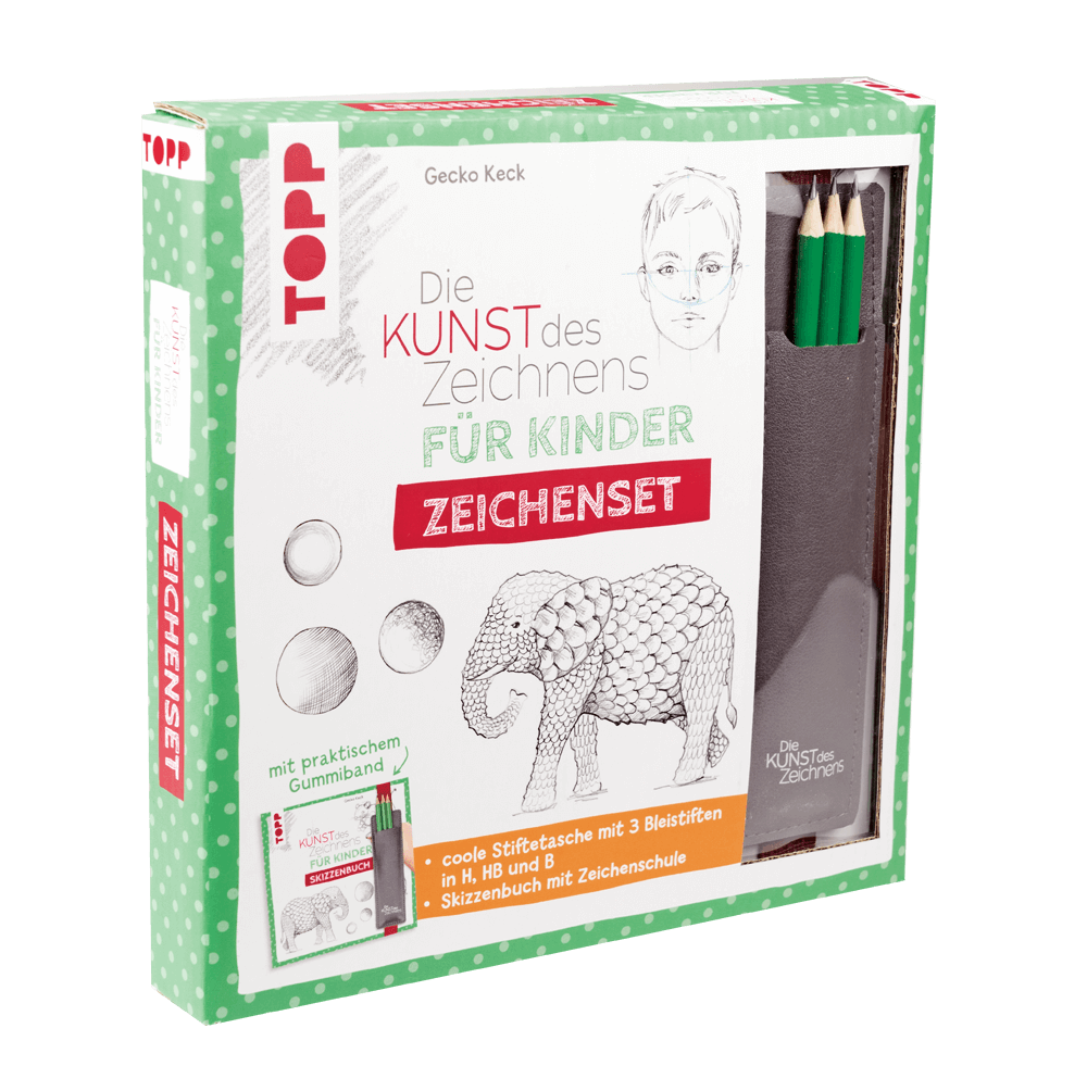 Die Kunst des Zeichnens für Kinder Zeichenset