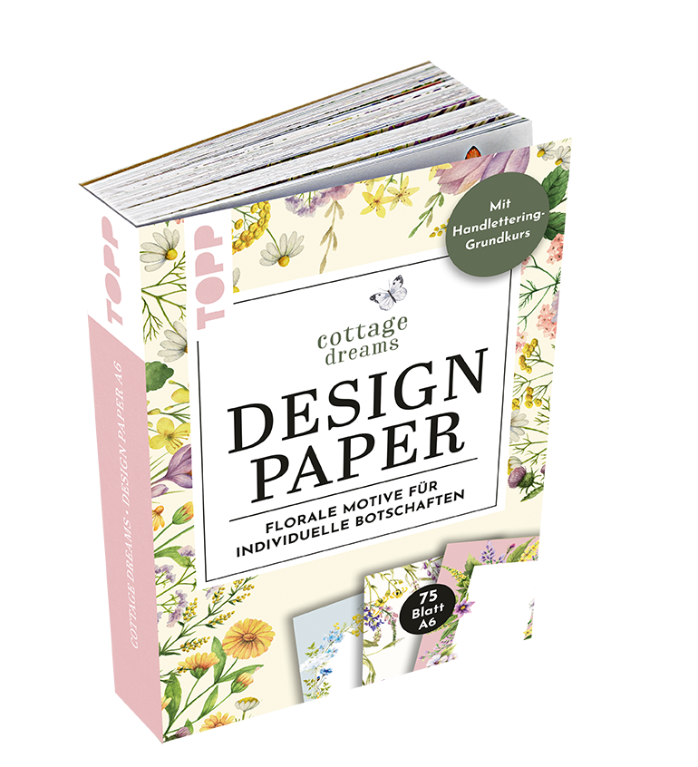 A6 Handlettering Design Paper Block Cottage Dreams