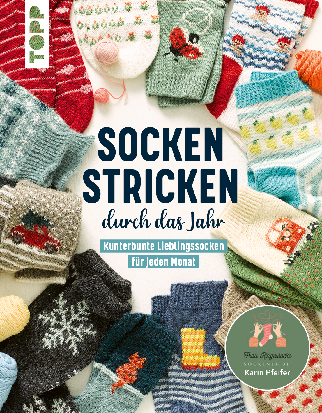 Socken stricken durch das Jahr